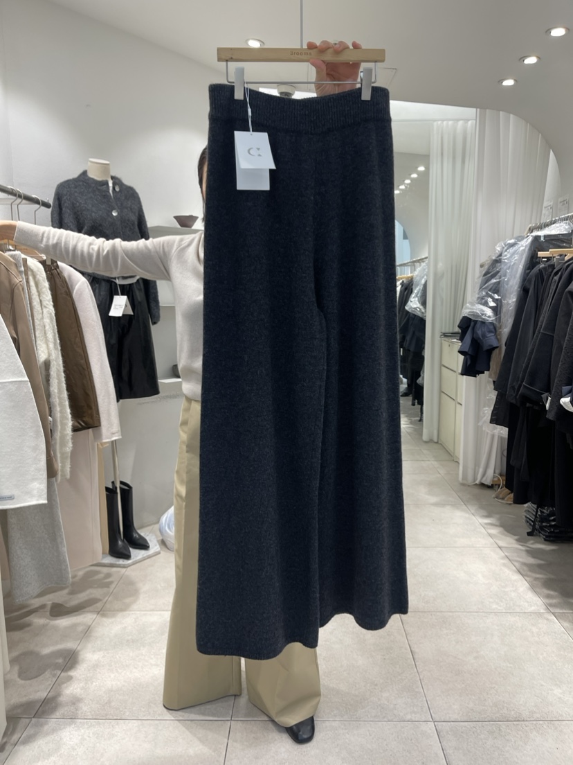 cornerbloom/3rooms韓國直郵東大門實拍女裝新品職業休閑褲羊絨THE SUIT BAR休閑褲圖色2
