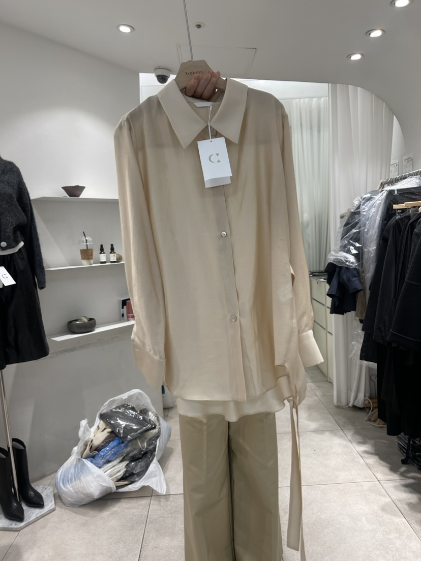cornerbloom/3rooms韓國直郵東大門實拍女裝新品休閑襯衫蕾絲衫THE SUIT BAR襯衫/蕾絲衫