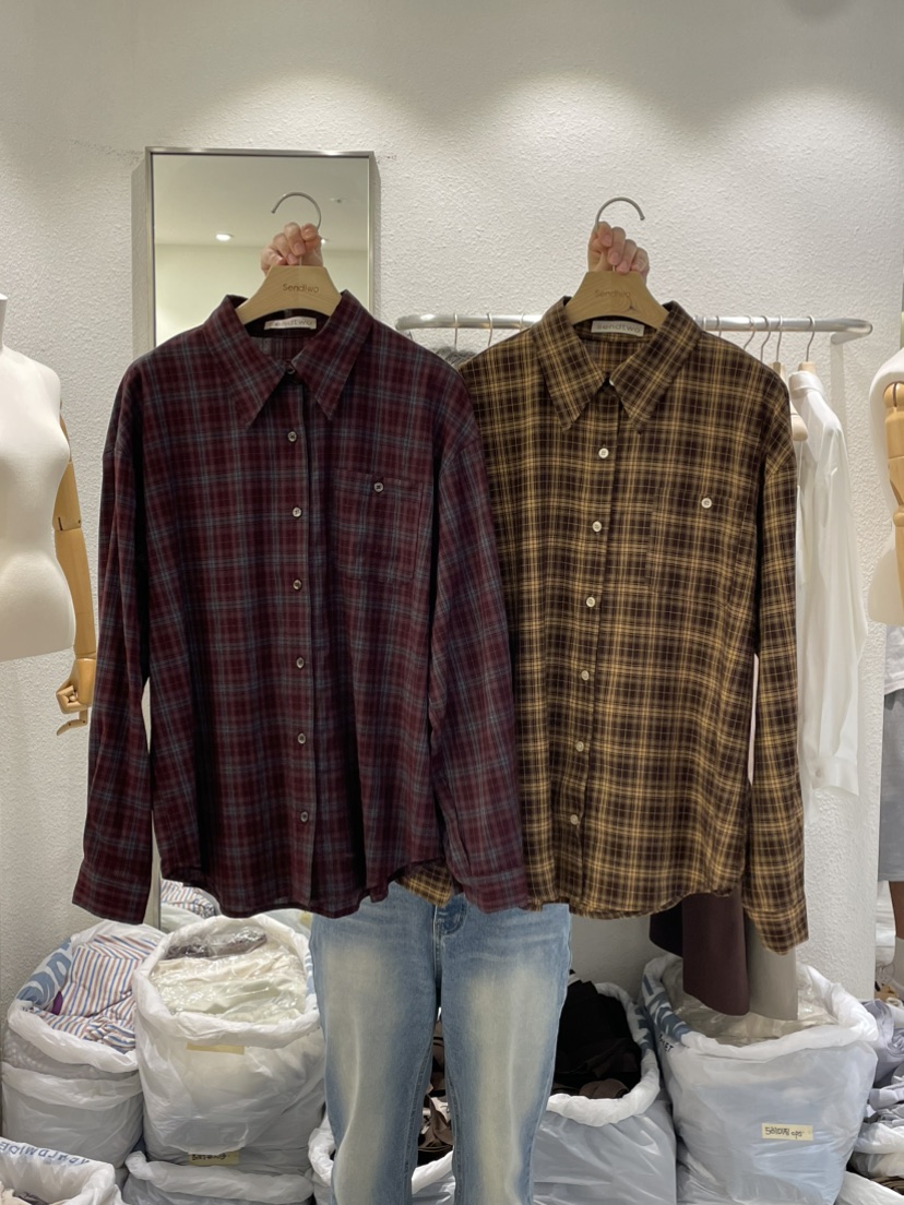 Sendtwo韓國直郵東大門實拍女裝新品熱賣真品推薦襯衫蕾絲衫SENDTWO襯衫/蕾絲衫