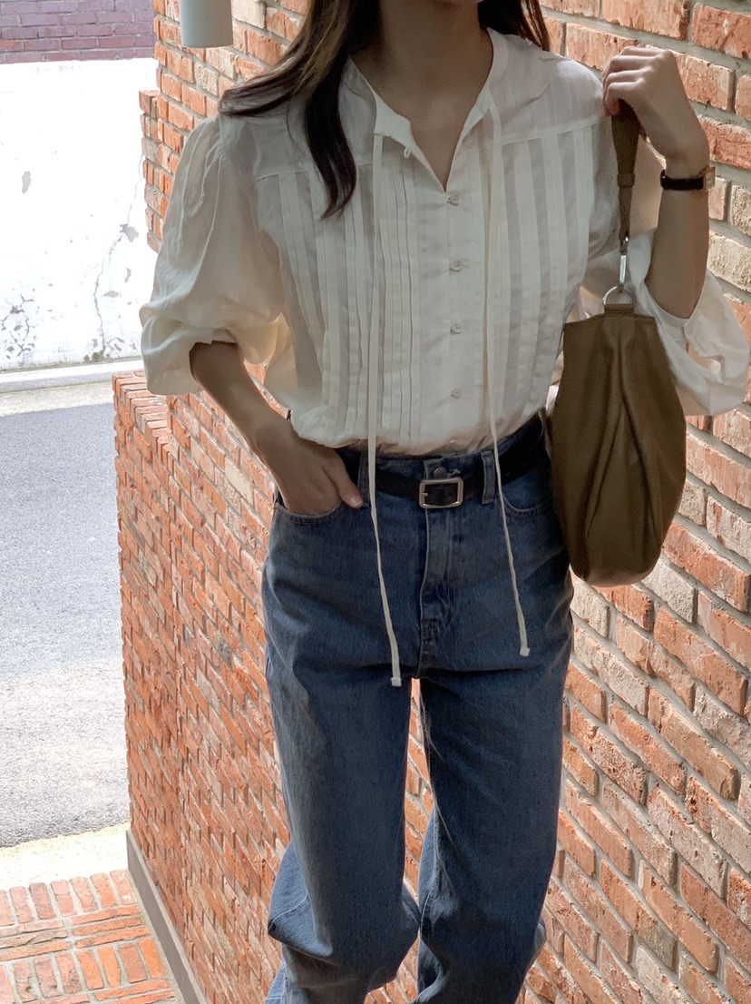 HOUSE OF/DE MERRY韓國直郵東大門代購女裝新款24春夏襯衫蕾絲衫HOUSE OF/DE MERRY襯衫/蕾絲衫