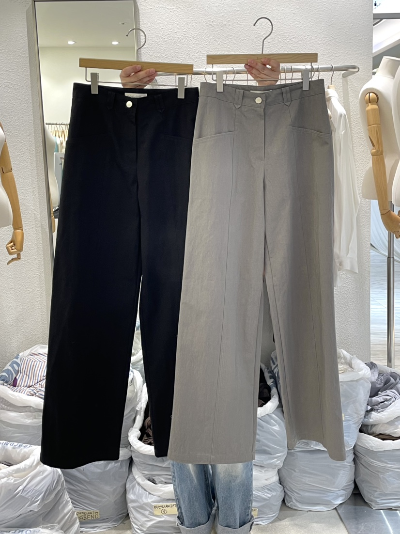 Sendtwo韓國直郵東大門實拍女裝新款職業熱賣真品24春夏休閑褲SENDTWO休閑褲