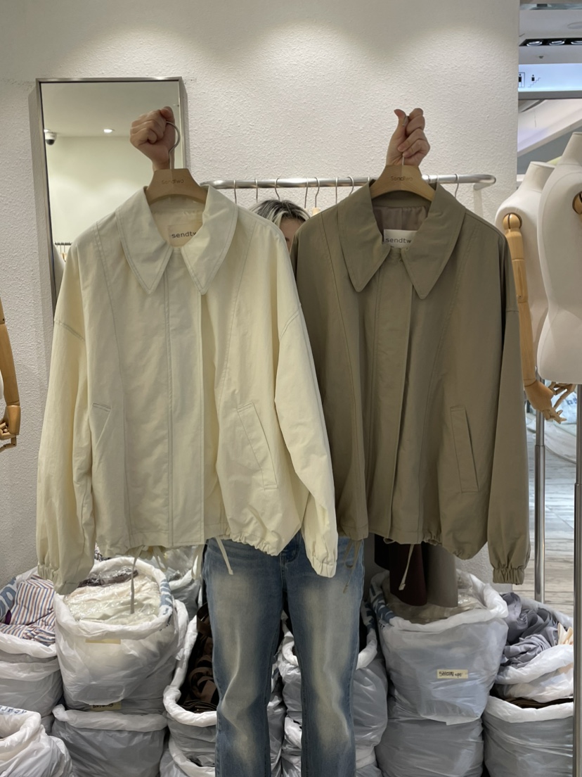 Sendtwo韓國直郵女裝新品24春夏人氣時尚推薦休閑真品夾克SENDTWO夾克