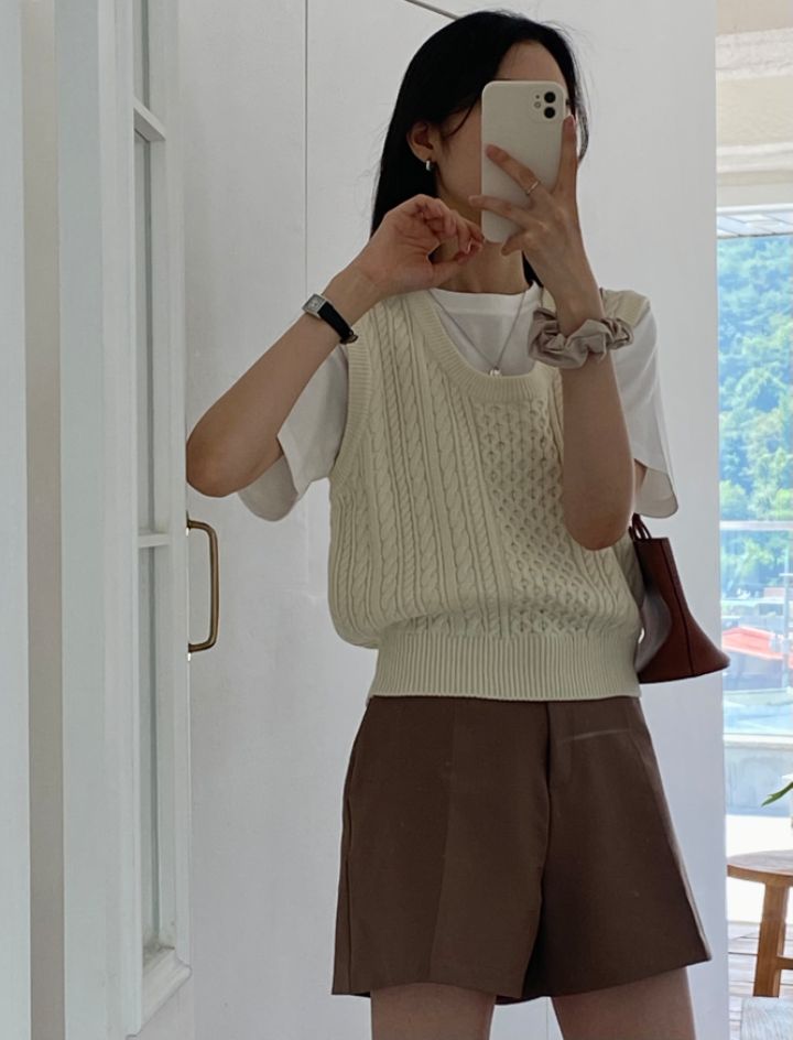 DORI韓國直郵東大門實拍女裝新品時尚人氣真品24春夏馬甲OURR馬甲