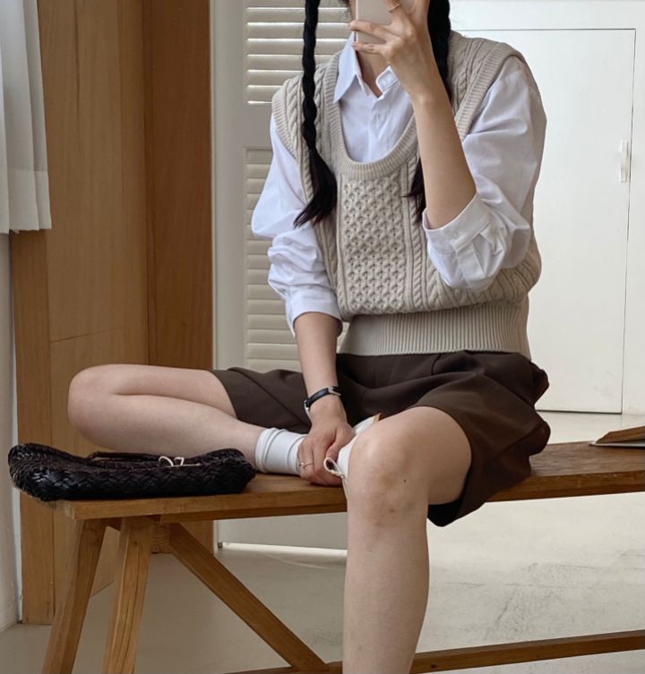 DORI韓國直郵東大門實拍女裝新品時尚人氣真品24春夏馬甲OURR馬甲