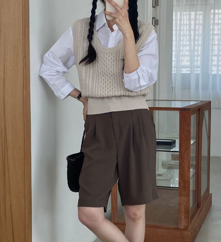 DORI韓國直郵東大門實拍女裝新品時尚人氣真品24春夏馬甲OURR馬甲