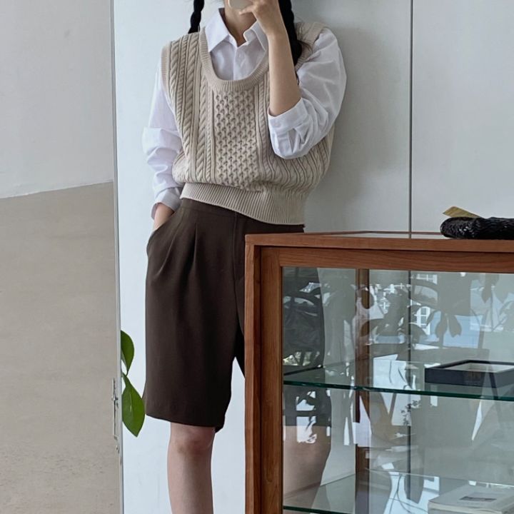 DORI韓國直郵東大門實拍女裝新品時尚人氣真品24春夏馬甲OURR馬甲