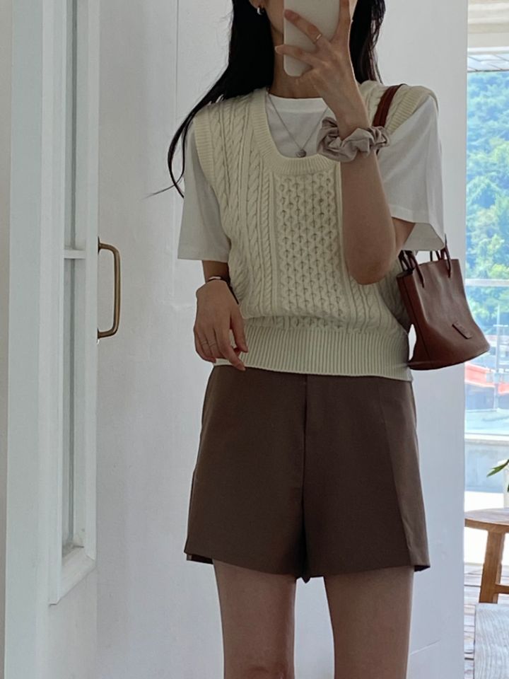 DORI韓國直郵東大門實拍女裝新品時尚人氣真品24春夏馬甲OURR馬甲