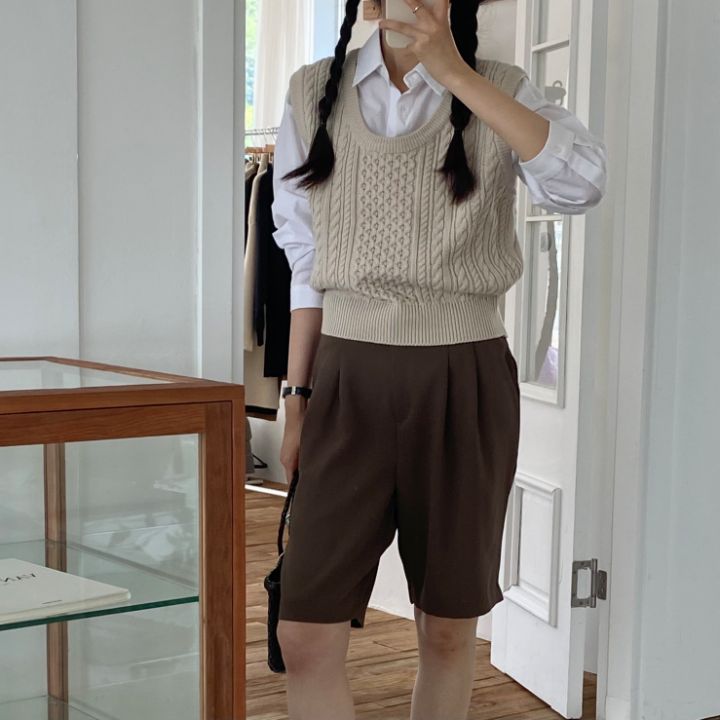 DORI韓國直郵東大門實拍女裝新品時尚人氣真品24春夏馬甲OURR馬甲
