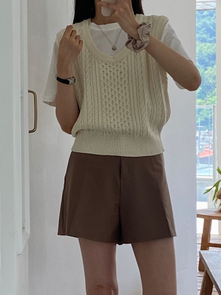 DORI韓國直郵東大門實拍女裝新品時尚人氣真品24春夏馬甲OURR馬甲