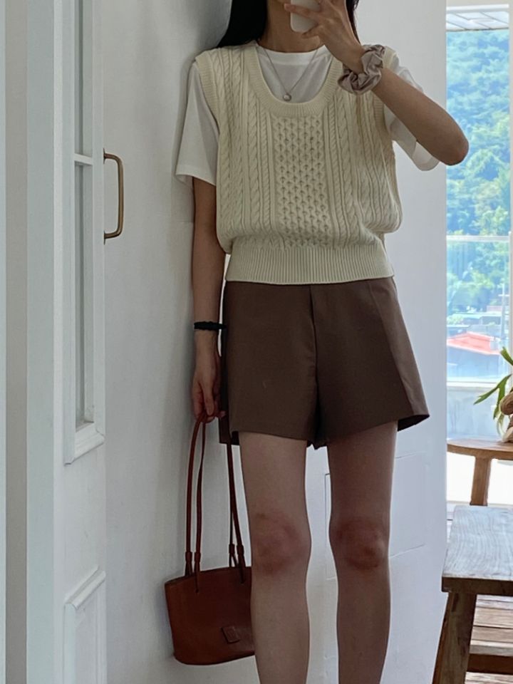 DORI韓國直郵東大門實拍女裝新品時尚人氣真品24春夏馬甲OURR馬甲