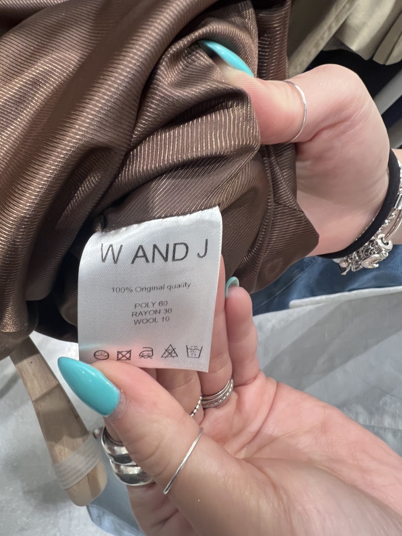 W AND J韓國直郵東大門代購女裝新品時尚推薦24春夏夾克含腰帶W AND J夾克