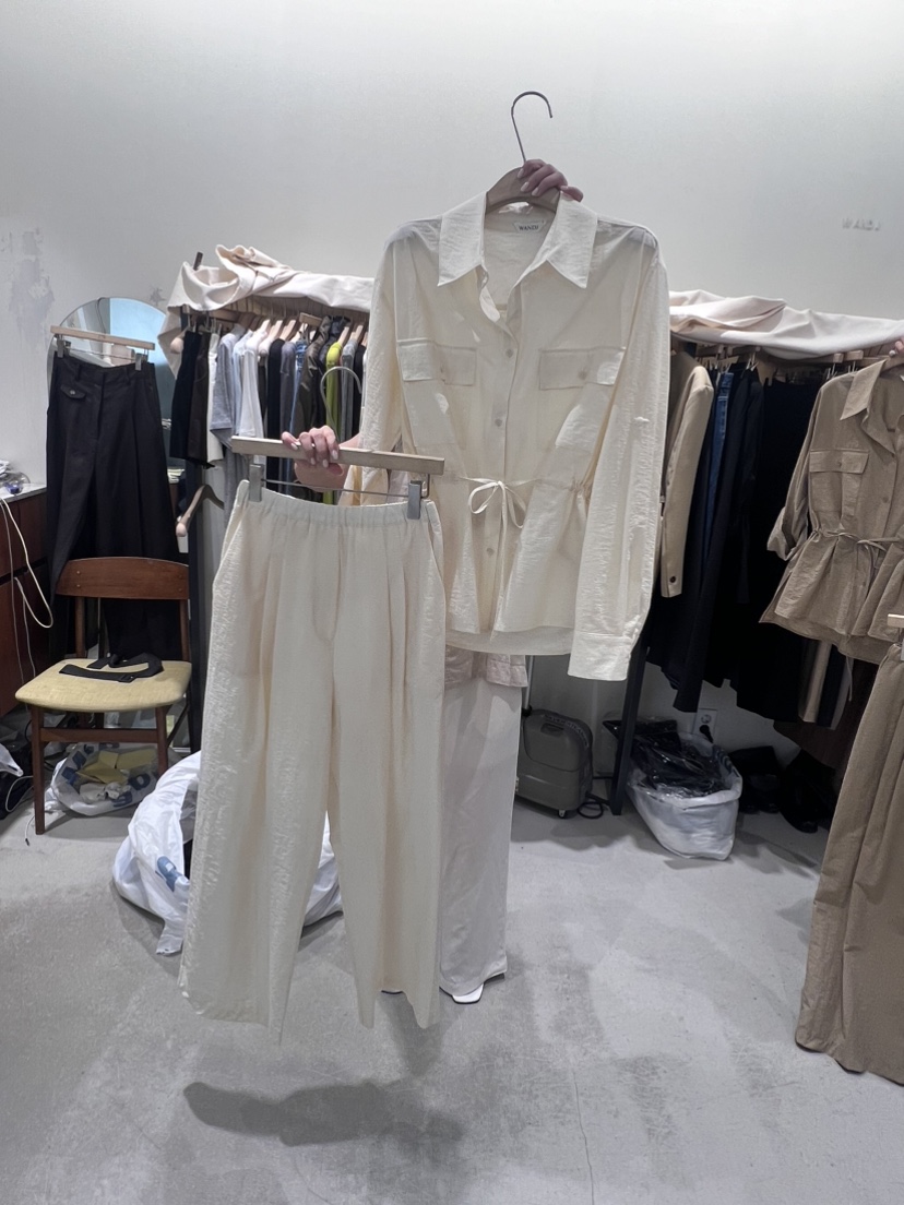 W AND J直郵韓國代購女裝新品人氣真品推薦24春夏休閑褲W AND J休閑褲