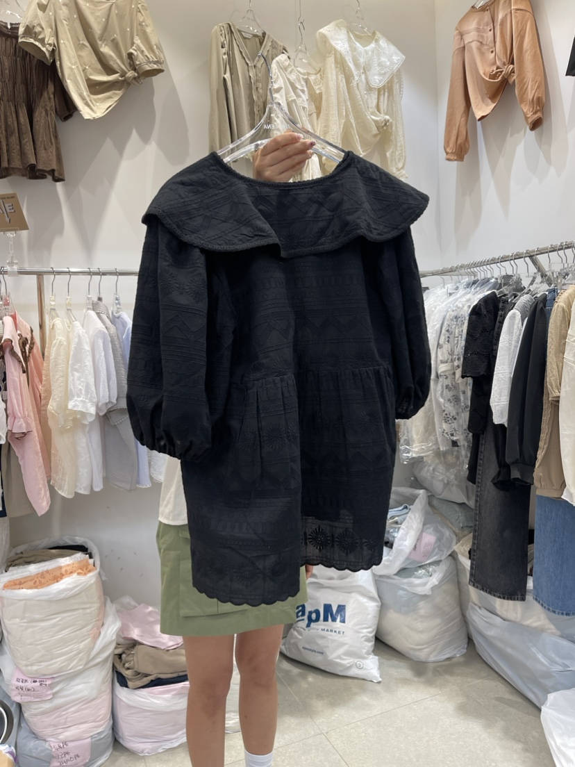 THE LENA直郵韓國代購女裝新品人氣時尚職業熱賣襯衫蕾絲衫NWEOL襯衫/蕾絲衫