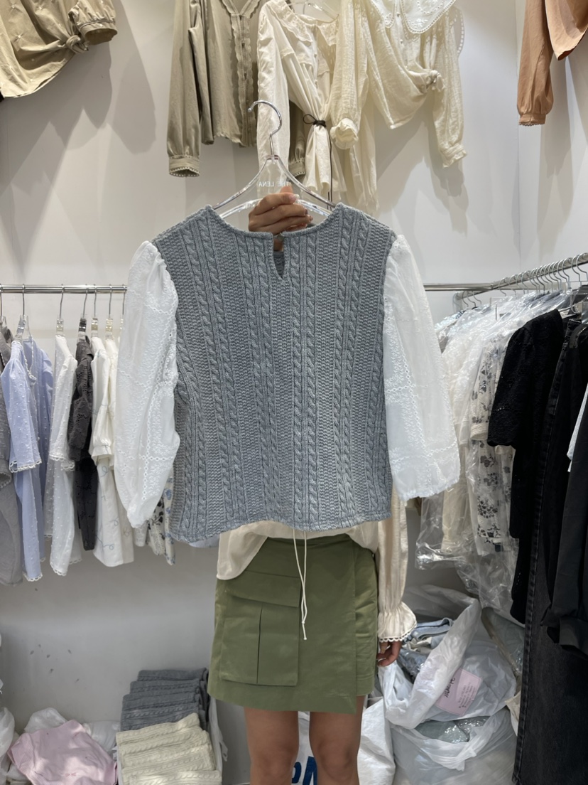 THE LENA韓國直郵東大門實拍女裝新品熱賣24春夏襯衫蕾絲衫NWEOL襯衫/蕾絲衫