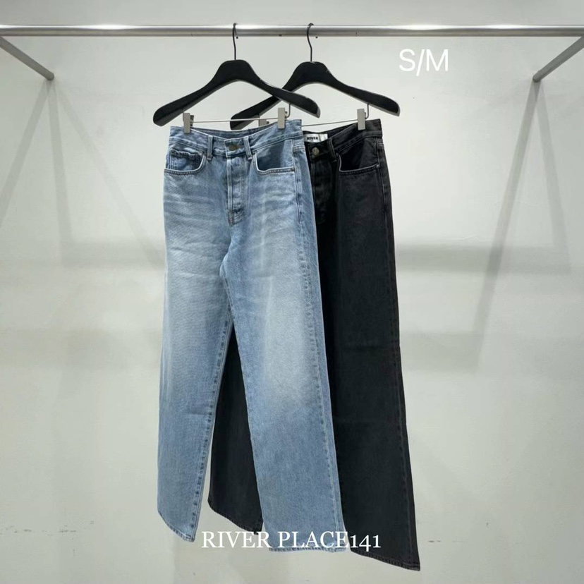 WATER/RIVER直郵韓國代購女裝新品休閑真品人氣熱賣牛仔褲WATER/RIVER牛仔褲