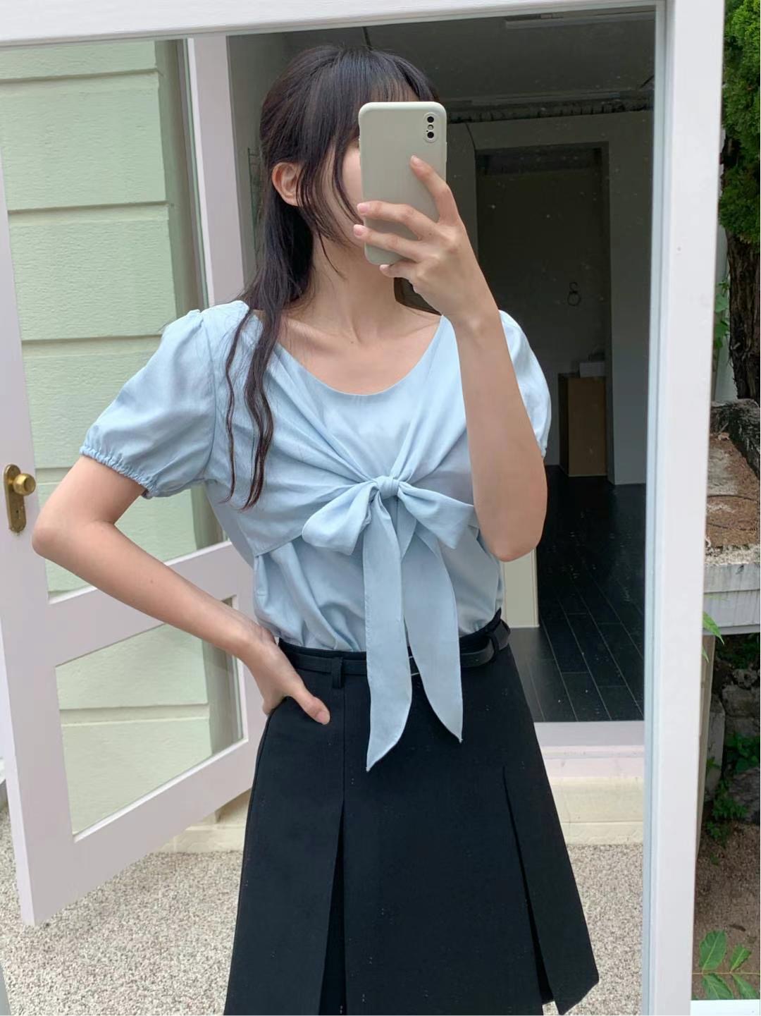 HEIVE直郵韓國代購女裝新品時尚真品休閑職業熱賣襯衫蕾絲衫HEIVE襯衫/蕾絲衫