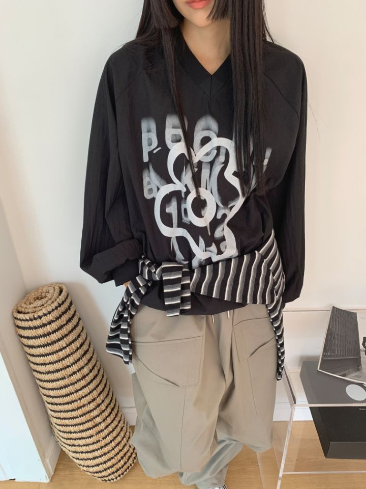 4LEAF韓國直郵東大門實拍女裝新品時尚真品熱賣人氣24春夏衛衣4LEAF衛衣