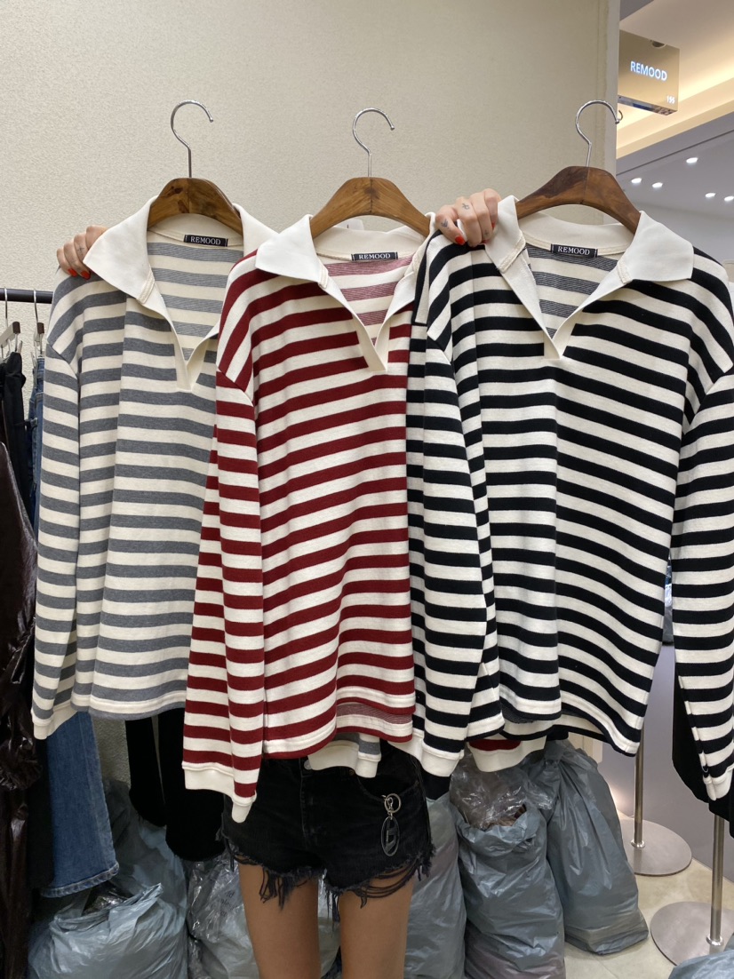 REMOOD直郵韓國代購女裝新品休閑人氣24春夏熱賣推薦衛衣FRENCH DOOR衛衣