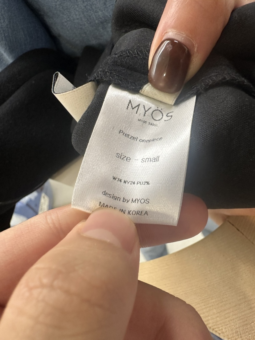 MYOS韓國直郵女裝新品職業時尚推薦24春夏熱賣連衣裙羊毛MYOS連衣裙