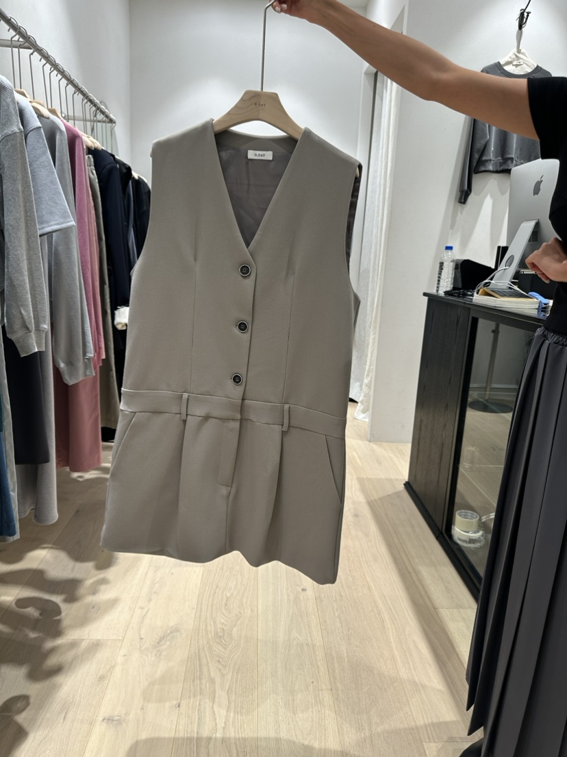 DDAY直郵韓國代購女裝新款人氣真品24春夏職業推薦連衣裙DDAY連衣裙圖色1