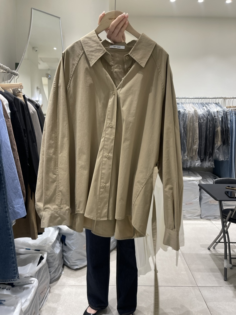NAVY BURST韓國直郵東大門代購女裝新款24春夏襯衫蕾絲衫NAVY BURST襯衫/蕾絲衫圖色2