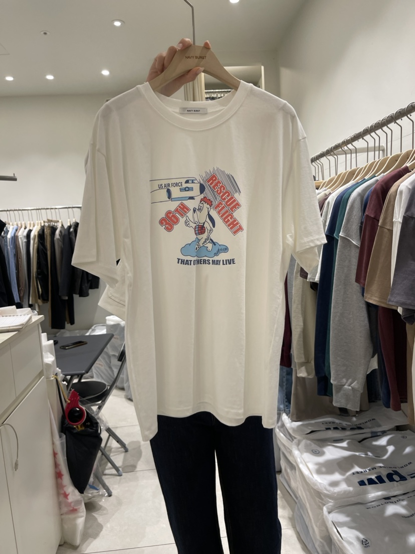 NAVY BURST韓國直郵東大門實拍女裝新款真品24春夏時尚T恤NAVY BURSTT恤圖色2