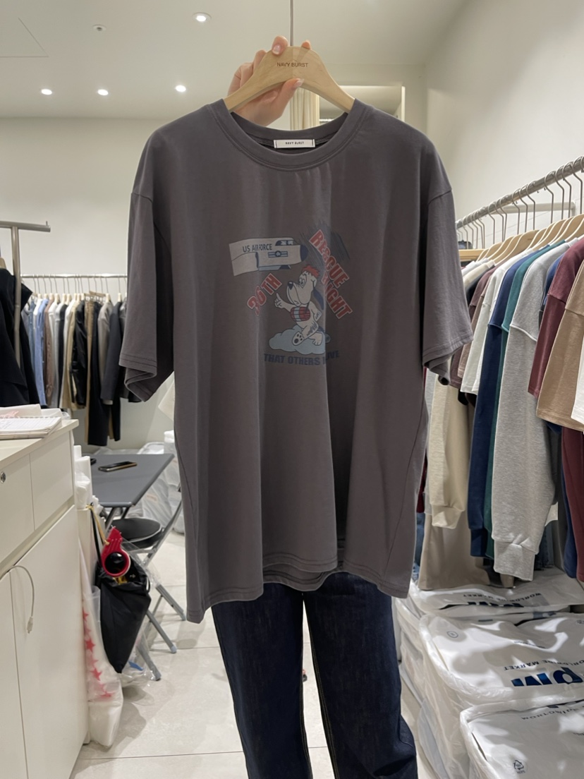 NAVY BURST韓國直郵東大門實拍女裝新款真品24春夏時尚T恤NAVY BURSTT恤圖色3