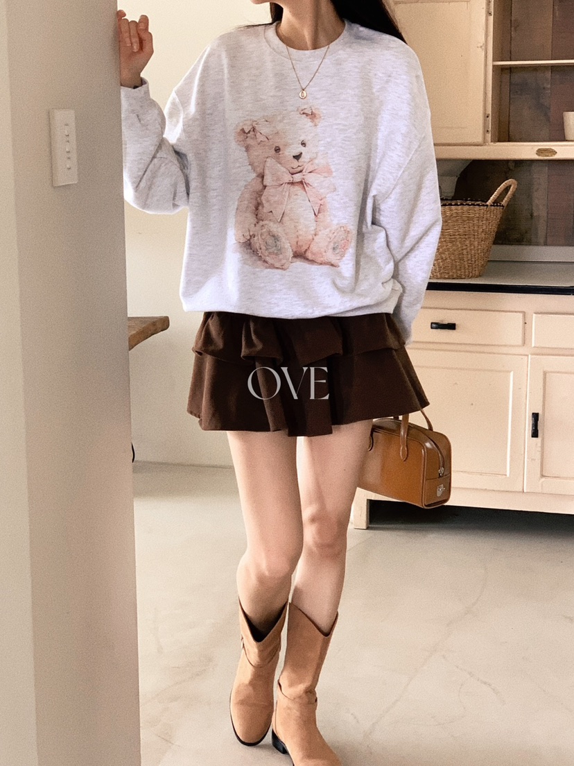 OVE韓國直郵東大門代購女裝新款人氣24春夏熱賣休閑時尚衛衣OVE衛衣