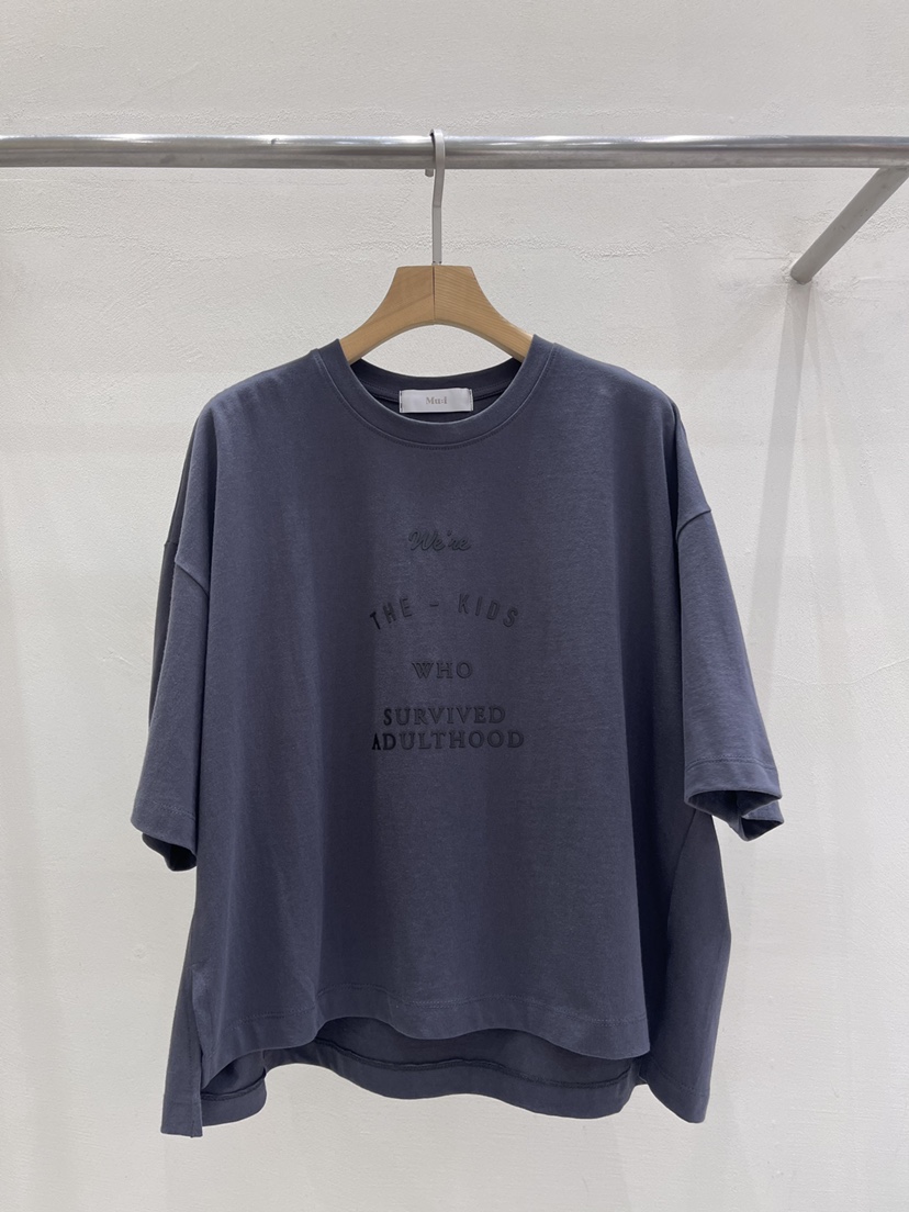 MU i韓國直郵東大門代購女裝新品真品休閑人氣24春夏T恤皮革Mu:i-QT恤圖色4
