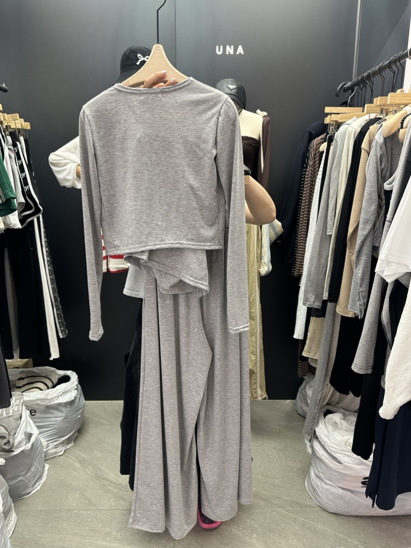 UNA韓國直郵女裝新款熱賣時尚休閑人氣真品24秋夏職業套裝THEMAY/UNA套裝