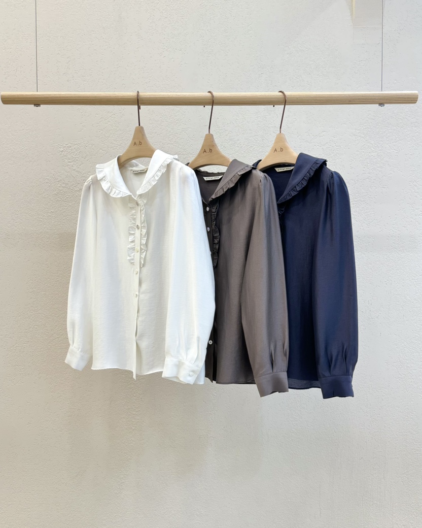 A.b/AUTUMN BEIGE韓國直郵東大門實拍女士新款推薦襯衫蕾絲衫A.b/AUTUMN BEIGE襯衫/蕾絲衫