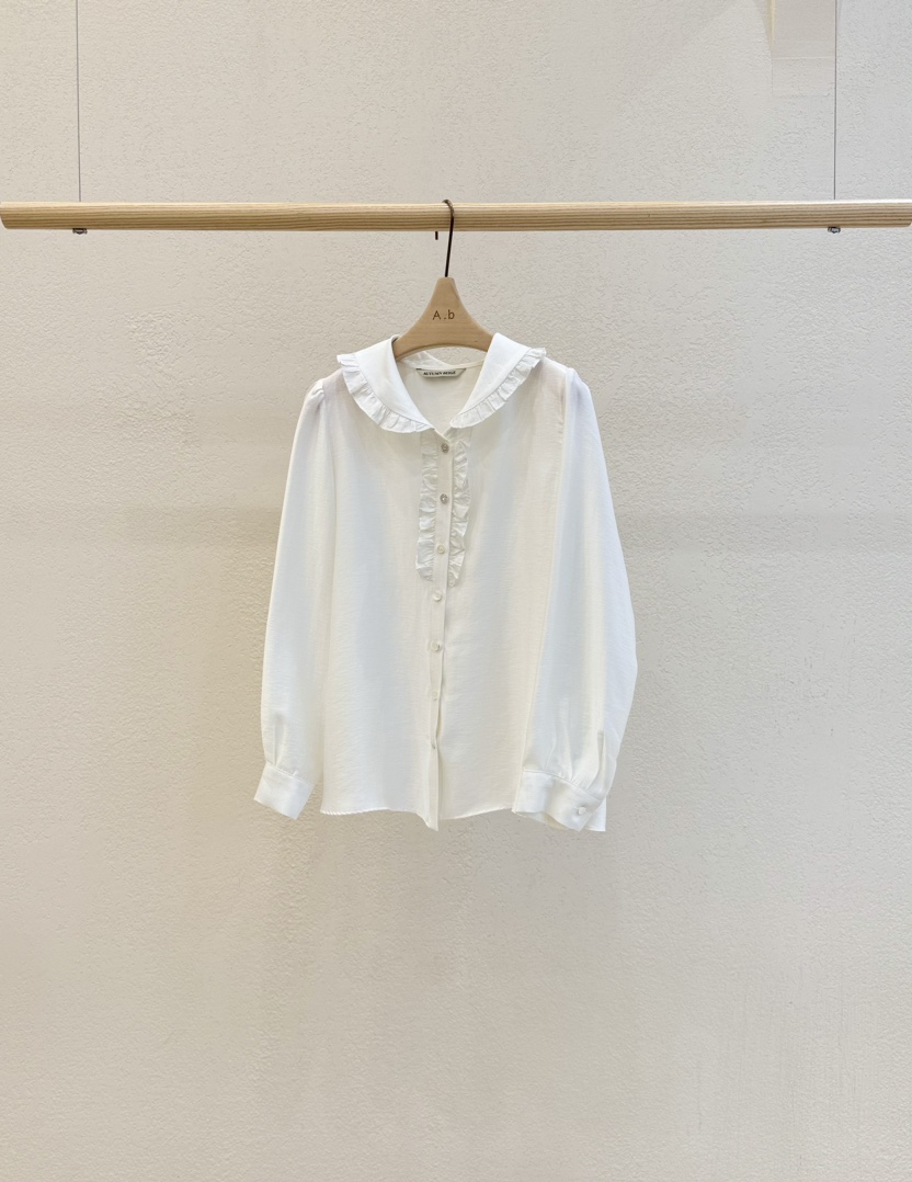 A.b/AUTUMN BEIGE韓國直郵東大門實拍女士新款推薦襯衫蕾絲衫A.b/AUTUMN BEIGE襯衫/蕾絲衫