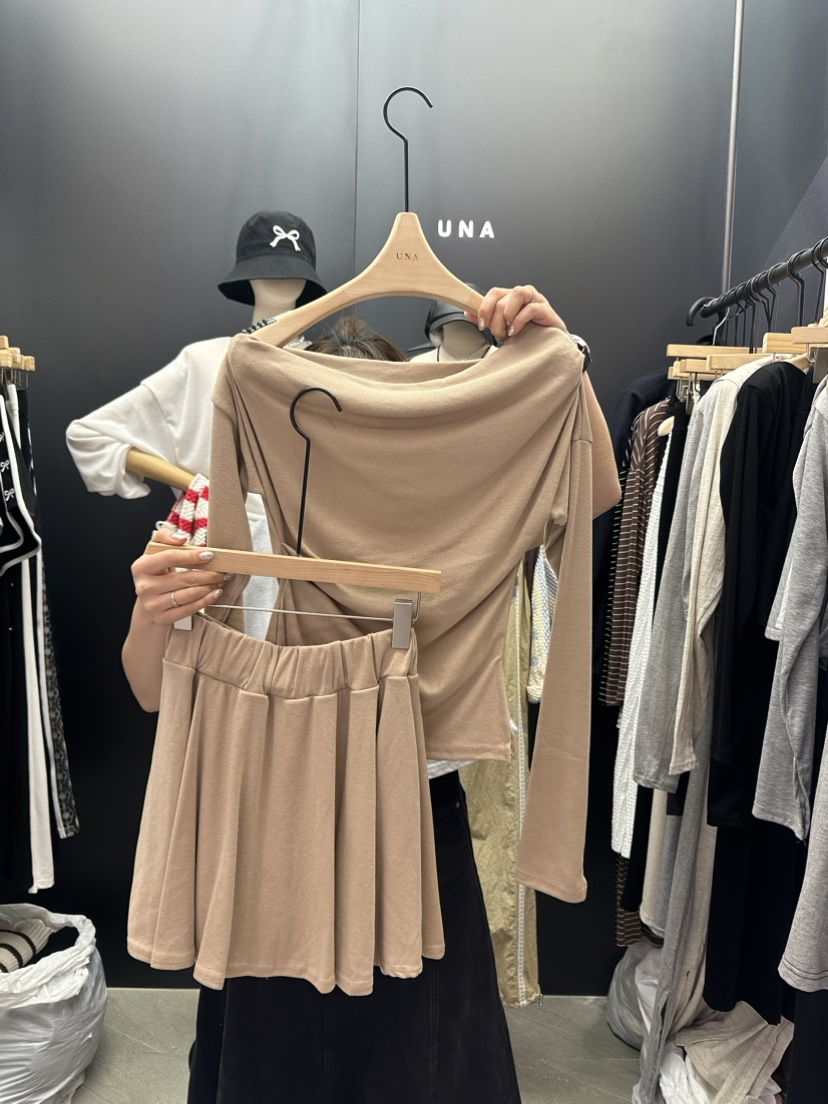 UNA韓國直郵東大門實拍女士新品人氣熱賣推薦24秋夏職業套裝THEMAY/UNA套裝圖色2