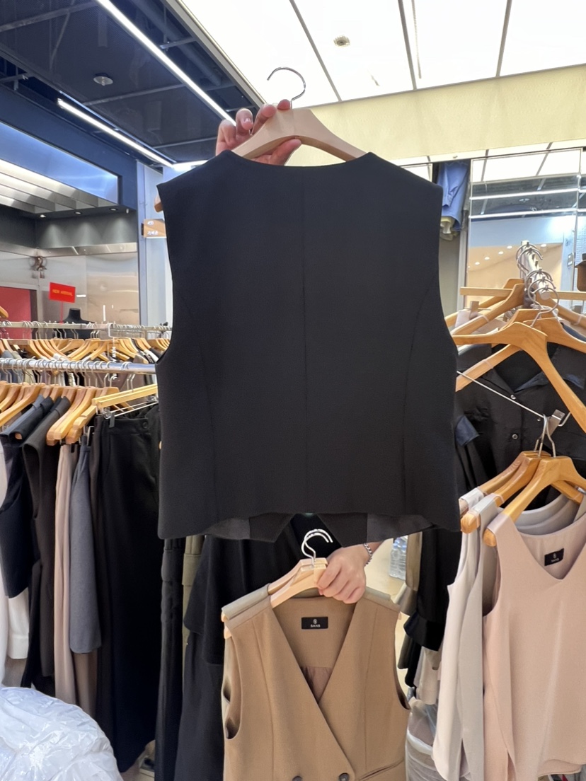 SANS直郵韓國代購女裝新品真品休閑熱賣推薦24秋夏時尚馬甲SANS馬甲