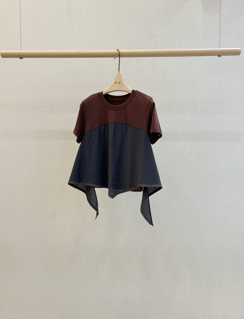 A.b/AUTUMN BEIGE韓國直郵女裝新品休閑24秋夏推薦T恤A.b/AUTUMN BEIGET恤圖色3