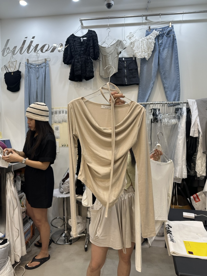BILLION-L韓國直郵女士新款真品推薦熱賣時尚24秋夏長袖T恤BILLION-L長袖T恤圖色2