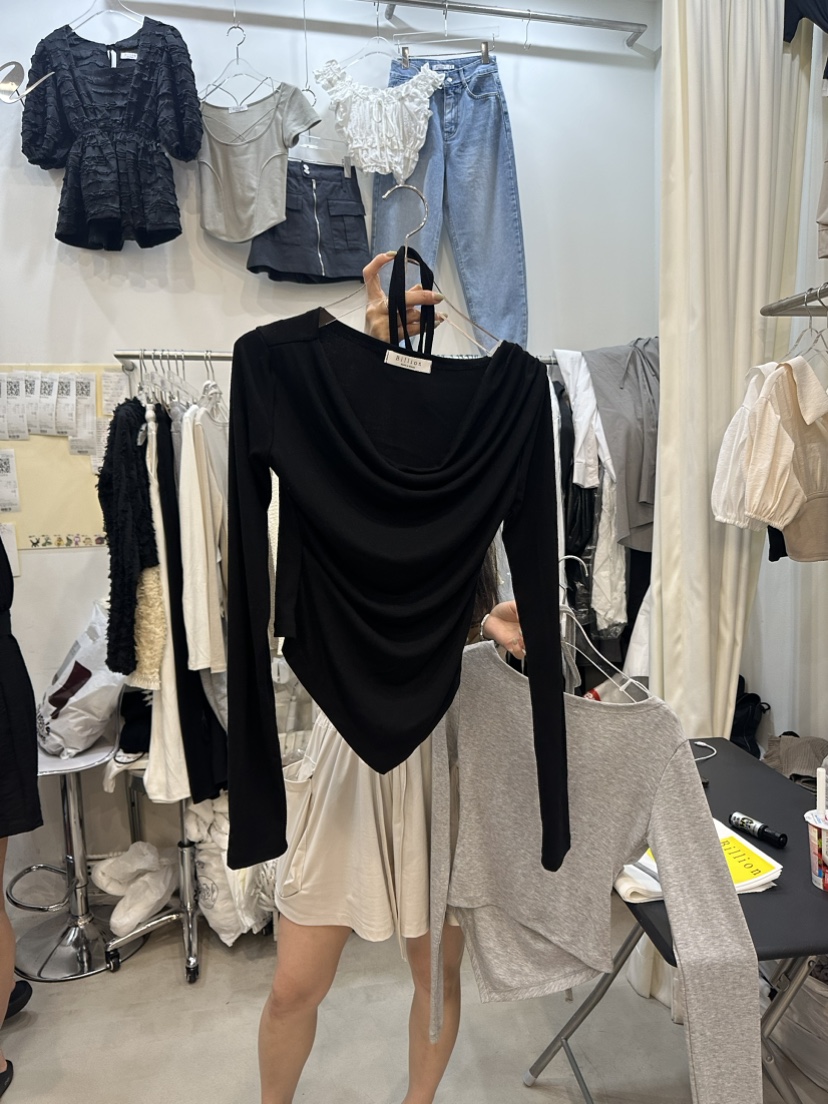 BILLION-L韓國直郵女士新款真品推薦熱賣時尚24秋夏長袖T恤BILLION-L長袖T恤圖色4