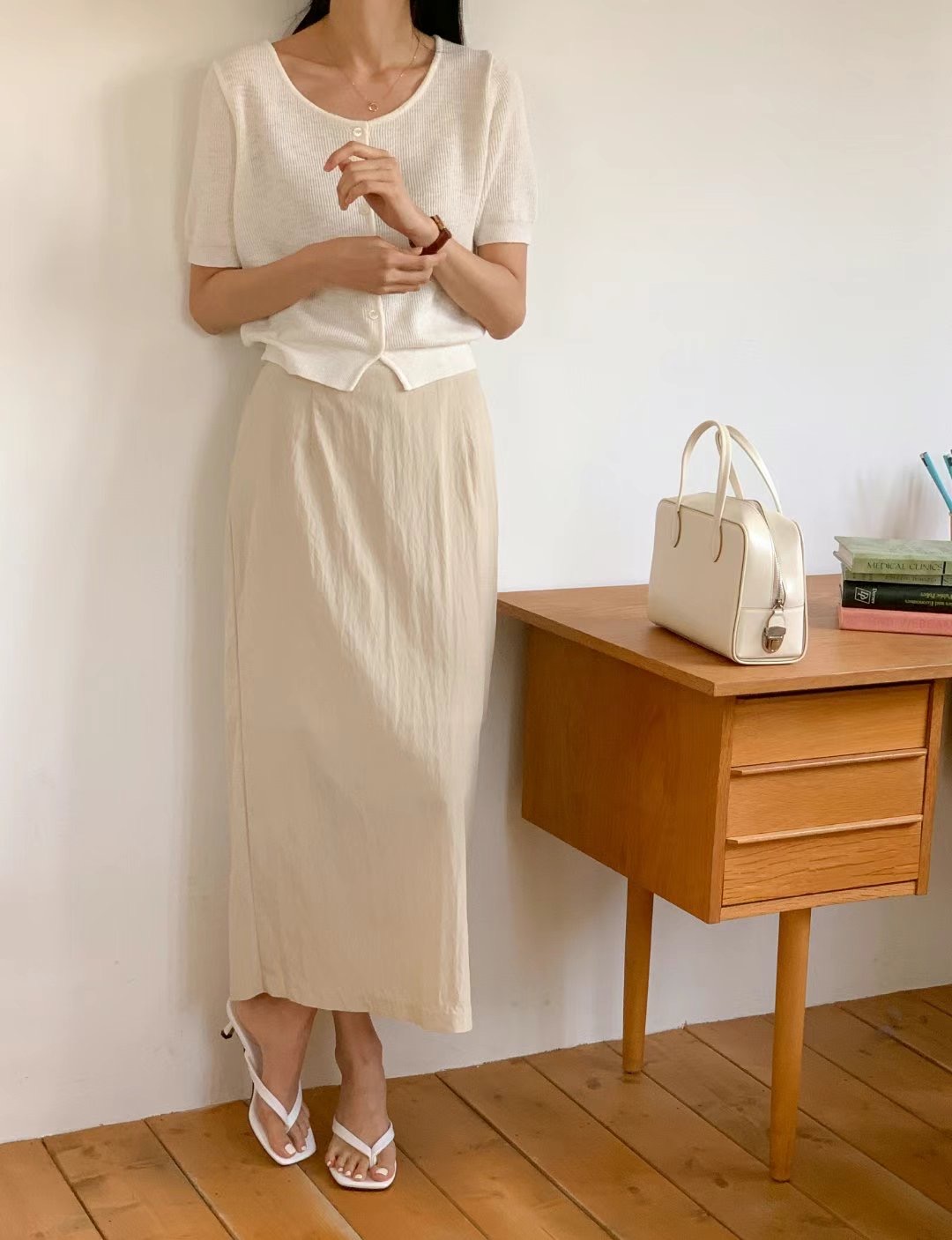SUNDAY韓國直郵東大門實拍女士新品熱賣真品時尚24秋夏長裙SUNDAY長裙
