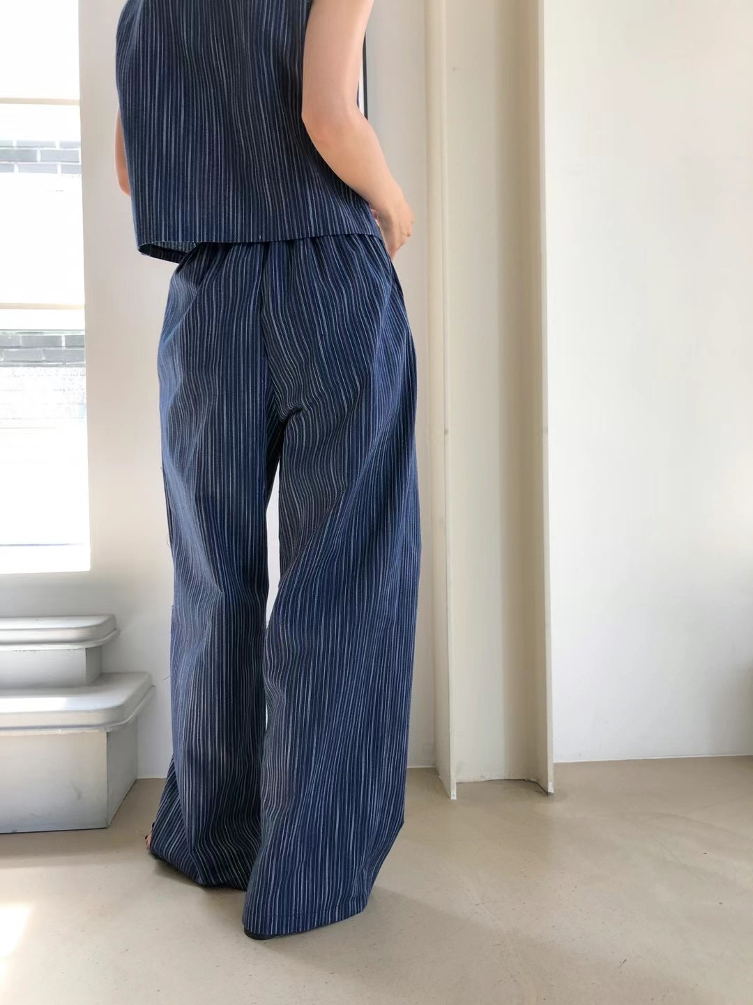 WADE韓國直郵東大門代購女裝新款職業熱賣推薦時尚休閑褲亞麻WADE休閑褲