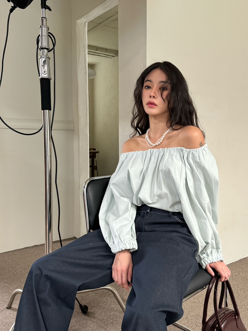 MARKE-P韓國直郵東大門實拍女裝新款24春夏推薦襯衫蕾絲衫MARKE-P襯衫/蕾絲衫