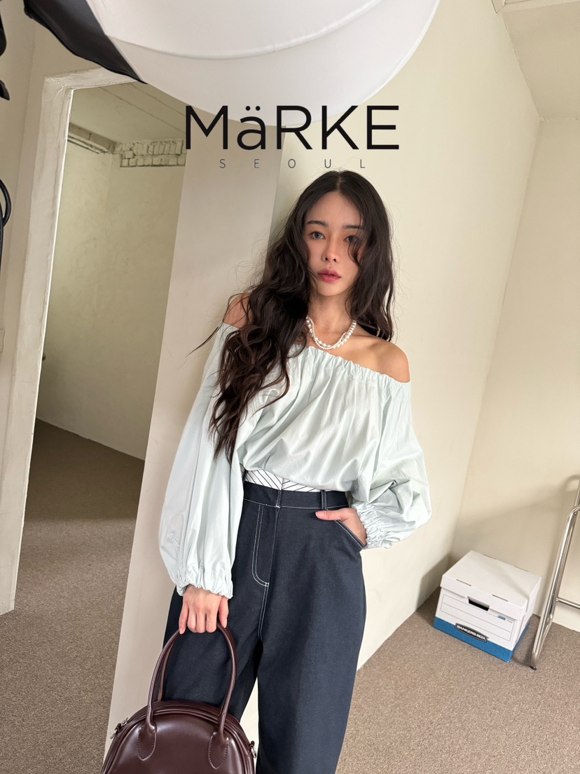 MARKE-P韓國直郵東大門實拍女裝新款24春夏推薦襯衫蕾絲衫MARKE-P襯衫/蕾絲衫