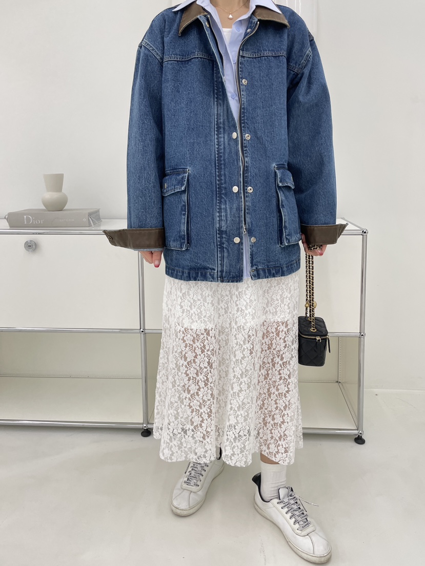 EDITION直郵韓國代購女裝新品休閑熱賣推薦真品職業24春夏長裙EDITI_ON長裙