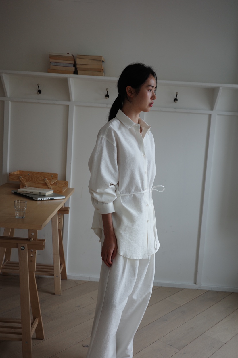 EYL/Lenil/ALIVE INDUSTRY領標隨機韓國直郵女裝新品時尚襯衫蕾絲衫含腰帶EYL/Lenil/ALIVE INDUSTRY襯衫/蕾絲衫