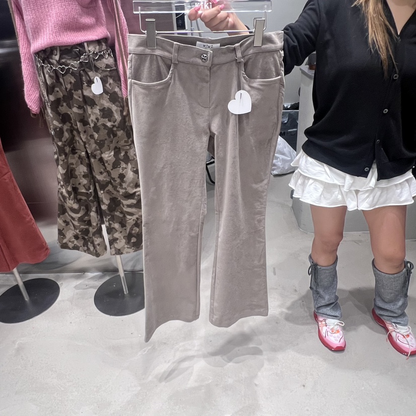 MILLIMETER韓國直郵東大門實拍女裝新品人氣時尚牛仔褲天鵝絨KIKI牛仔褲
