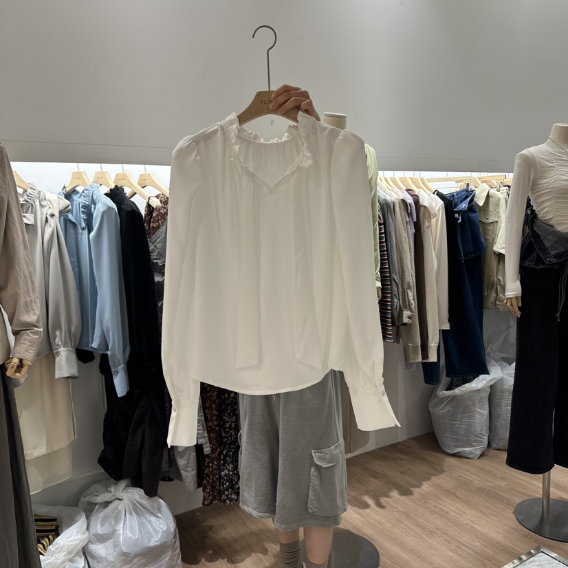 FLIPAR韓國直郵東大門實拍女裝新品熱賣人氣真品襯衫蕾絲衫FLIPAR襯衫/蕾絲衫圖色2