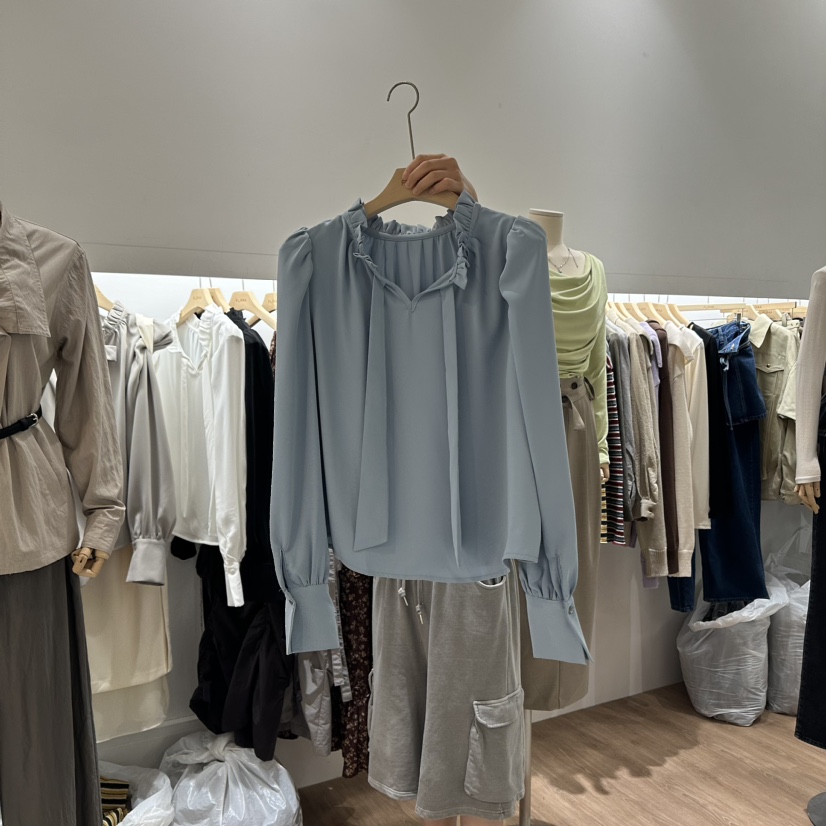 FLIPAR韓國直郵東大門實拍女裝新品熱賣人氣真品襯衫蕾絲衫FLIPAR襯衫/蕾絲衫圖色4