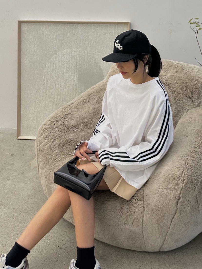 GLAM MOCHA直郵韓國代購女裝新款職業熱賣真品24春夏長袖T恤SIERRA長袖T恤