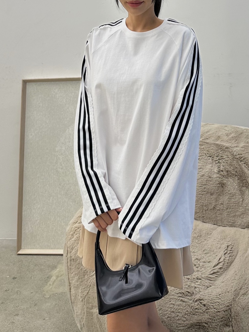 GLAM MOCHA直郵韓國代購女裝新款職業熱賣真品24春夏長袖T恤SIERRA長袖T恤圖色2