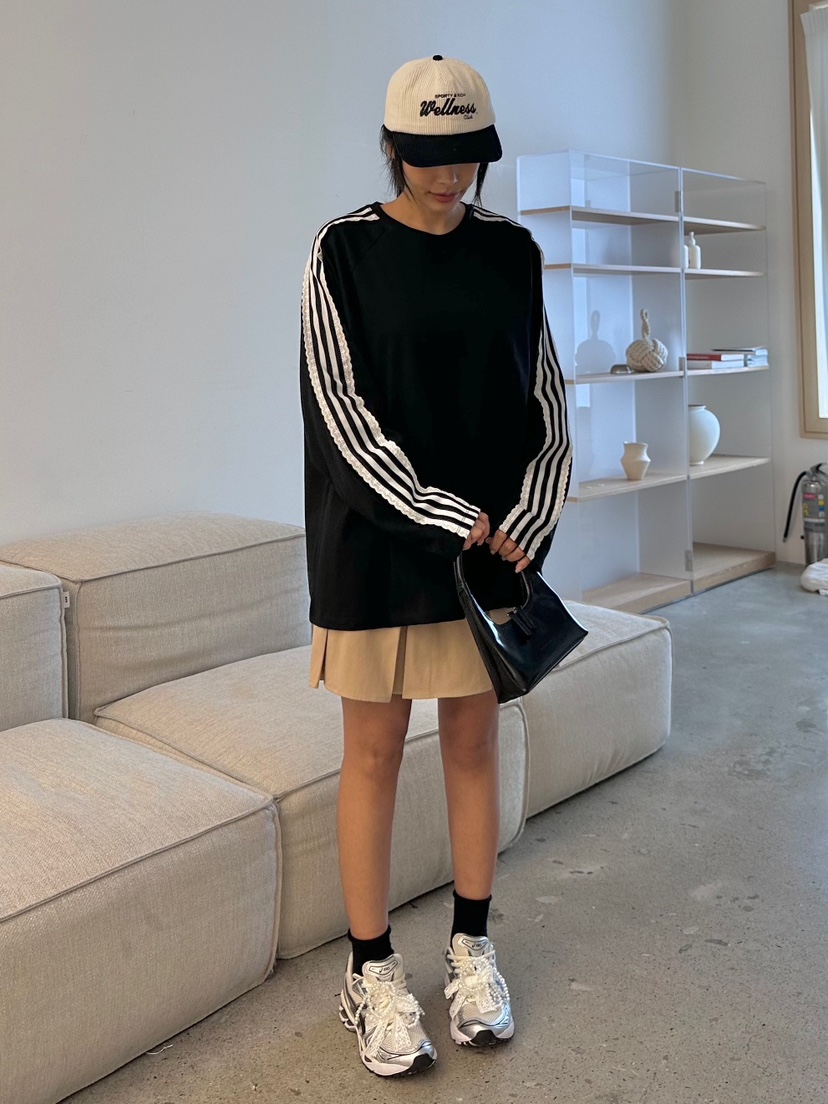 GLAM MOCHA直郵韓國代購女裝新款職業熱賣真品24春夏長袖T恤SIERRA長袖T恤圖色3