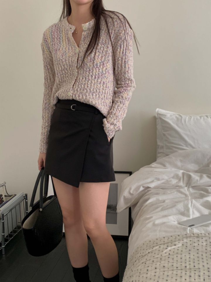 PLAYLIST韓國直郵東大門代購女裝新品真品24春夏針織衫蕾絲confetti針織衫